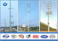 35KV Single / Double Circuits Hot Dip Galvanized Steel Pole For Electric Transmission